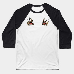 Old school sparrow shoulder tattoos Baseball T-Shirt